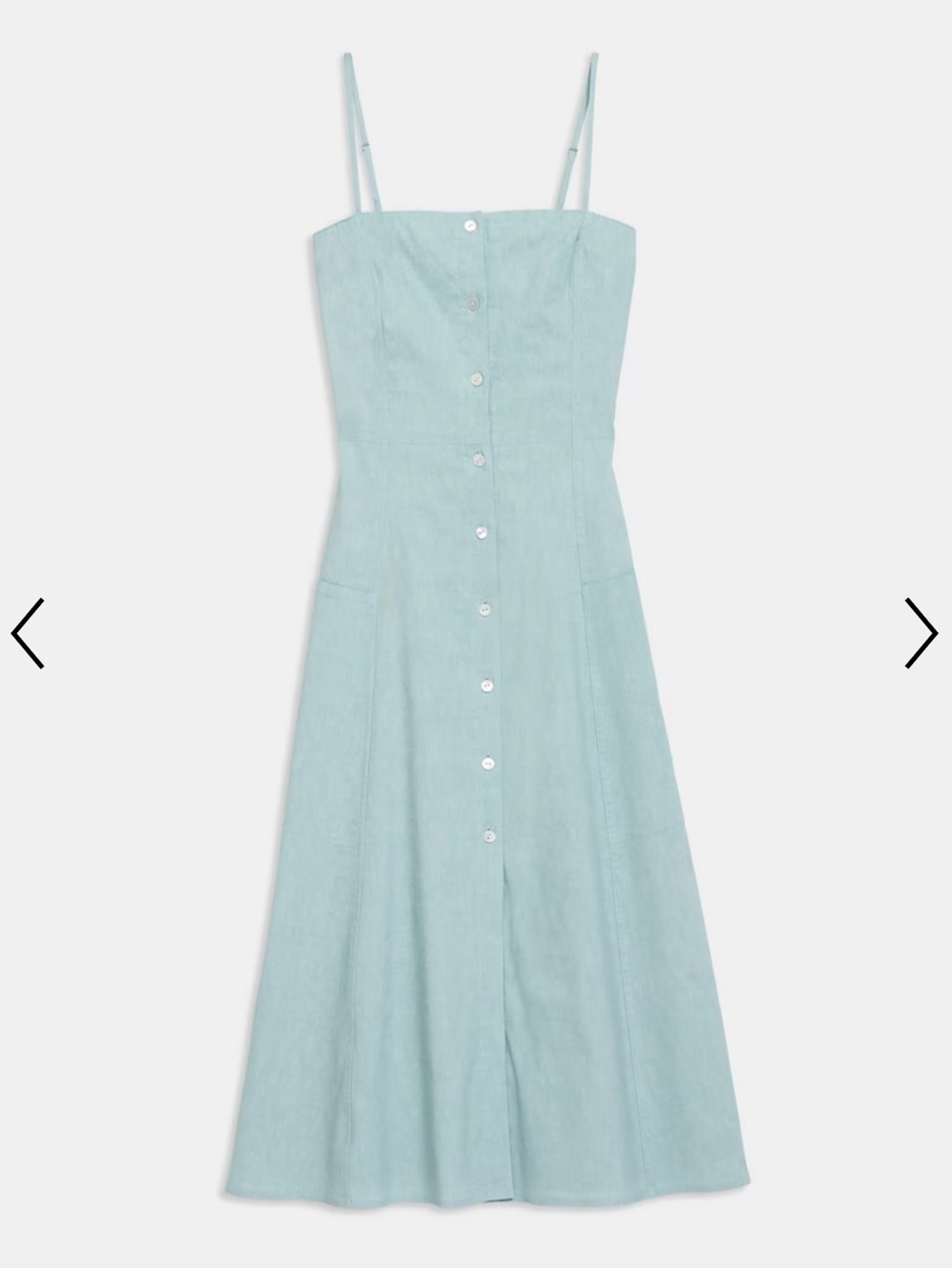 Theory - Button Front Dress in Good Linen